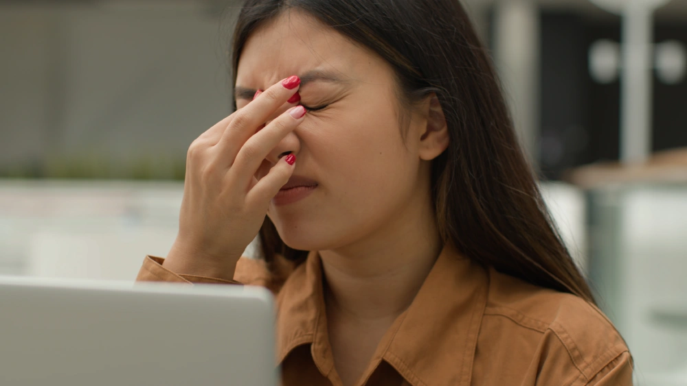 Blink often to reduce eye strain